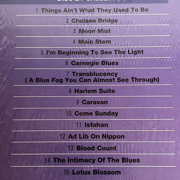 Vintage 1994 Duke Ellington Beyond Category Long Box 2 CD Cassette Set New Music - Picture 3 of 9